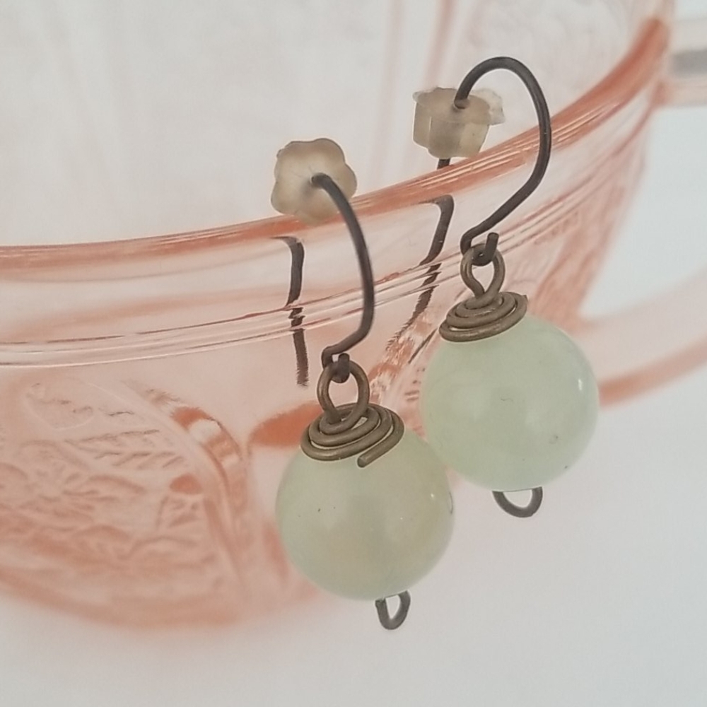 Jade Drop Earrings